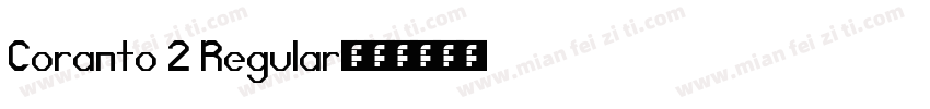 Coranto 2 Regular字体转换